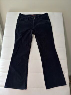 Eddie Bauer Classic Women's Black Corduroy Flared Pants size 10 Petite